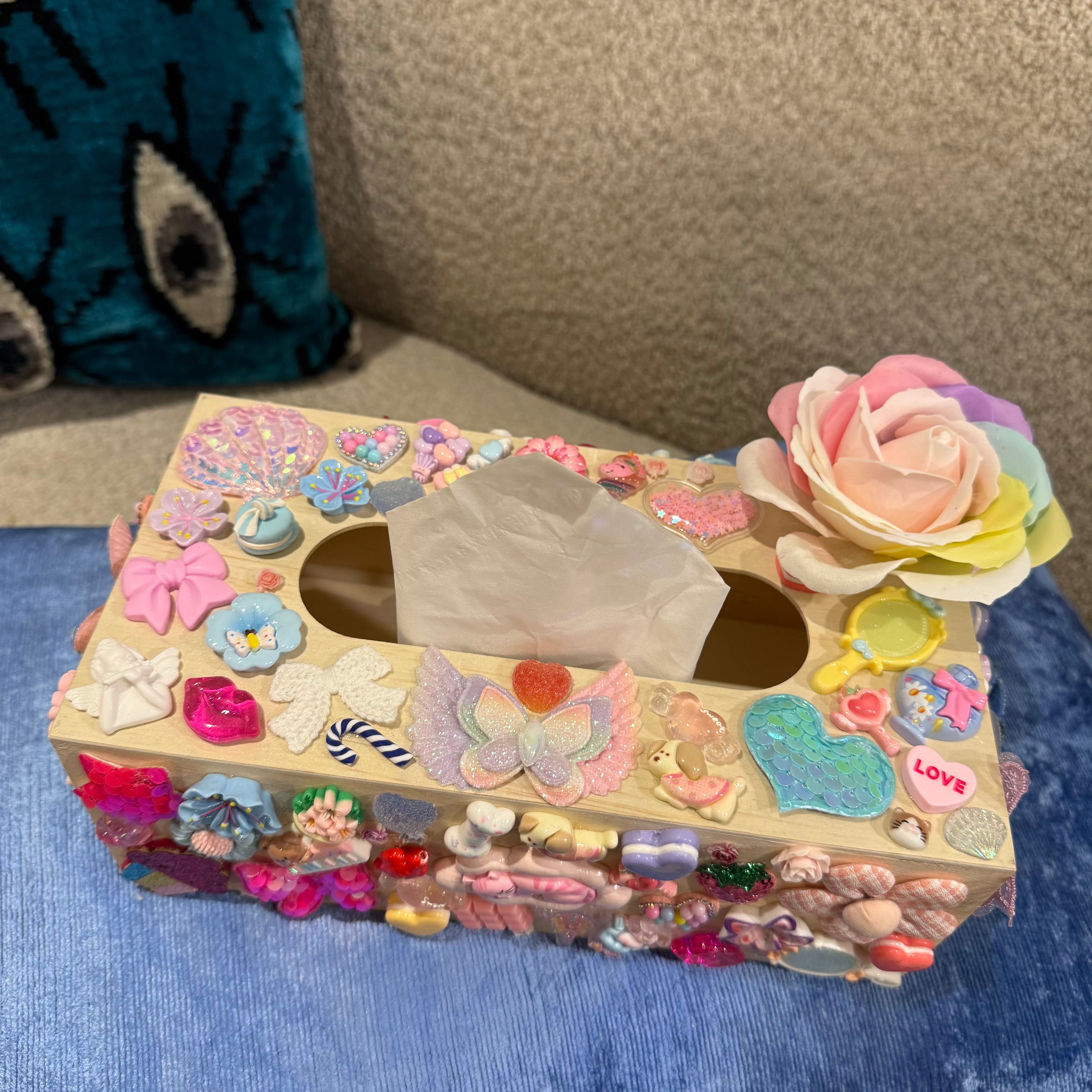 Boîte à mouchoirs Rose