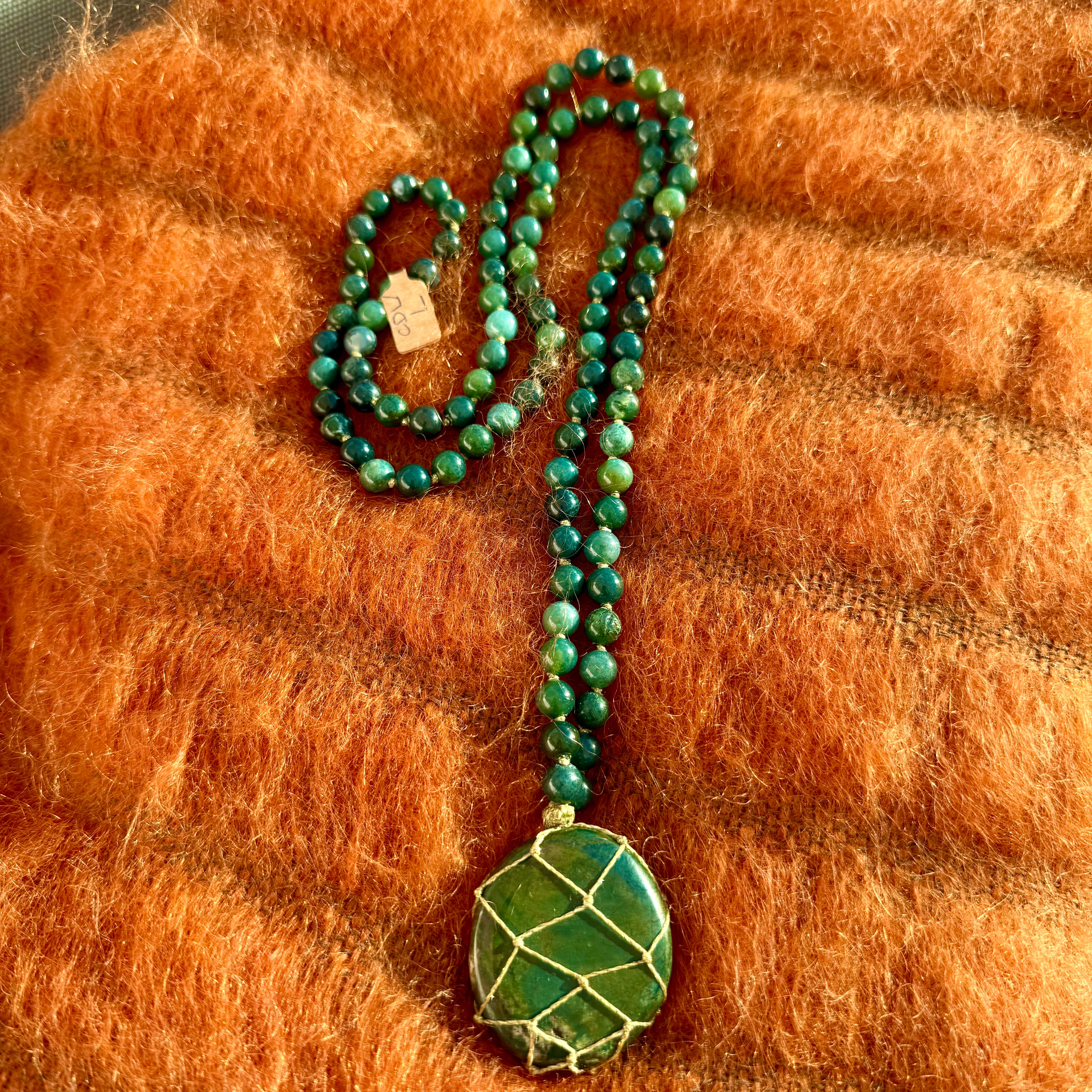 Sautoir Agate Mousse L