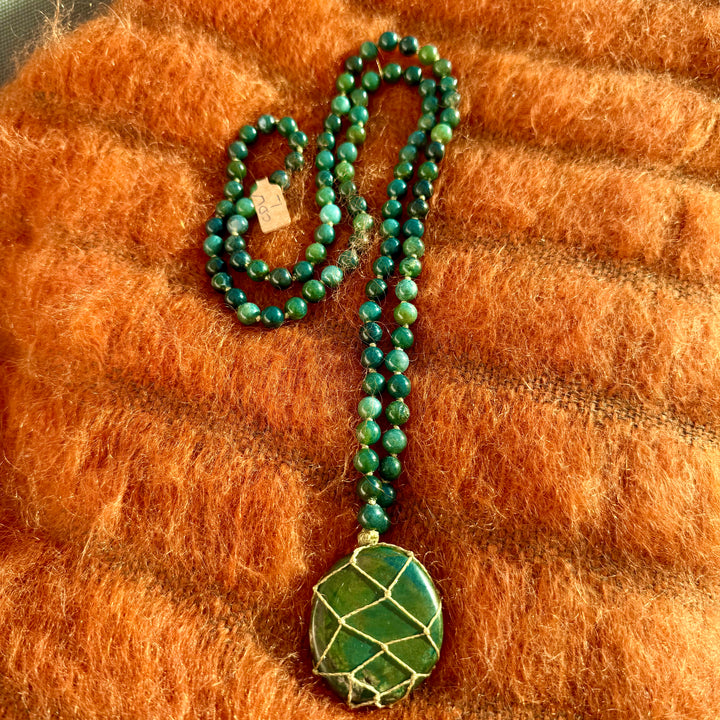 Sautoir Agate Mousse L