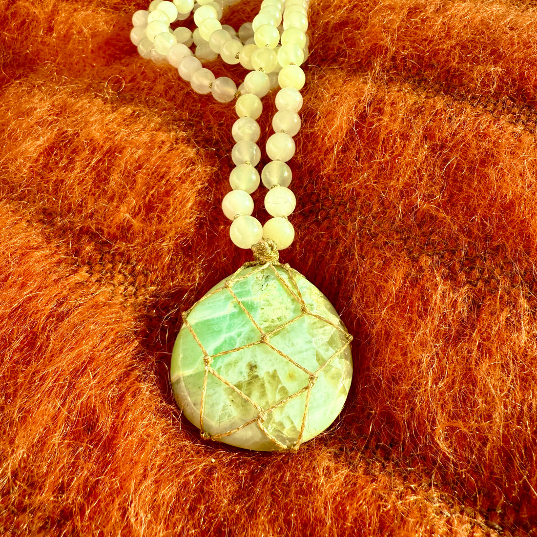 Sautoir Jade et Pierre de Lune XL