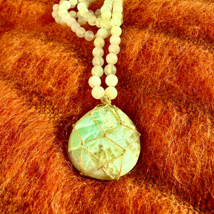 Sautoir Jade et Pierre de Lune XL