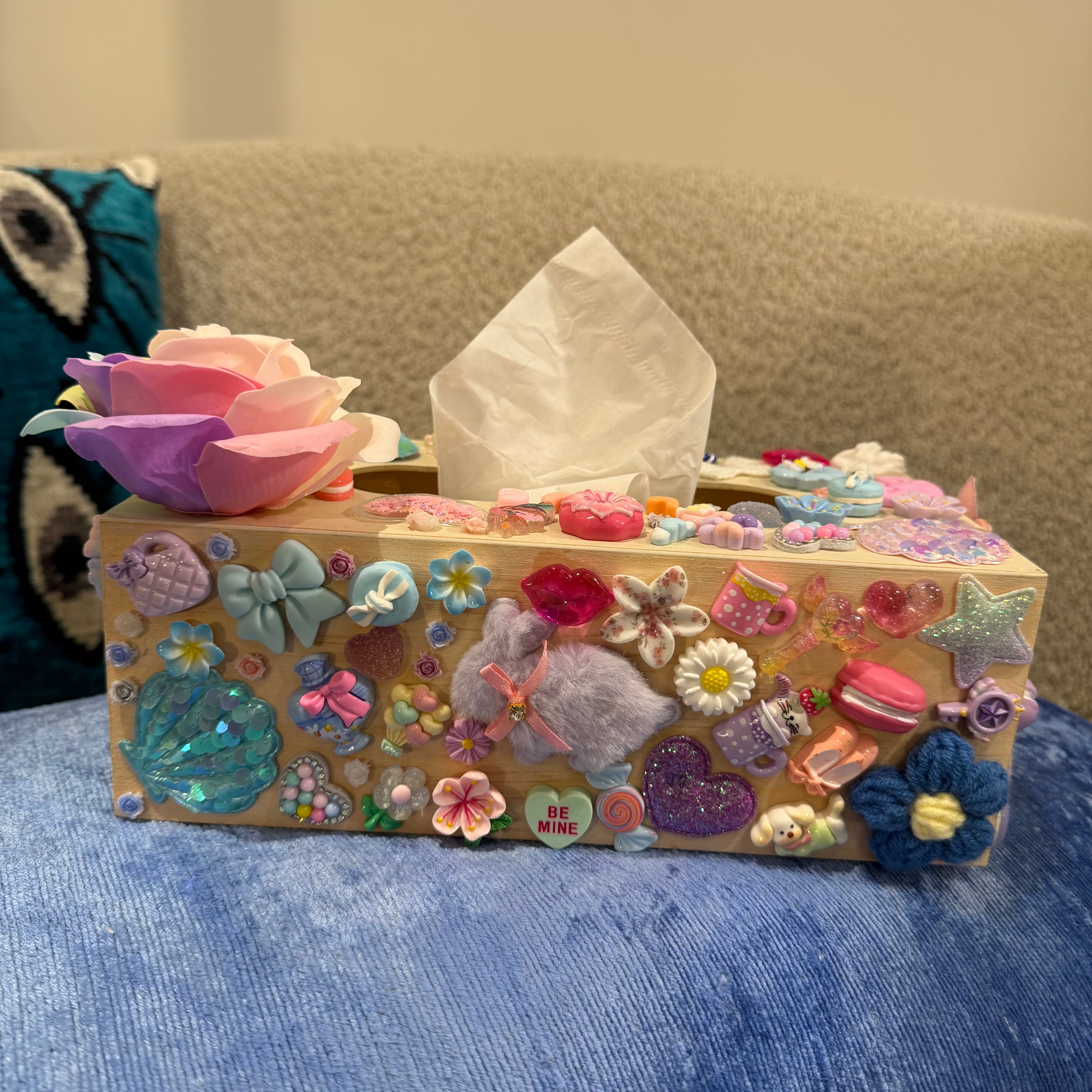 Boîte à mouchoirs Rose