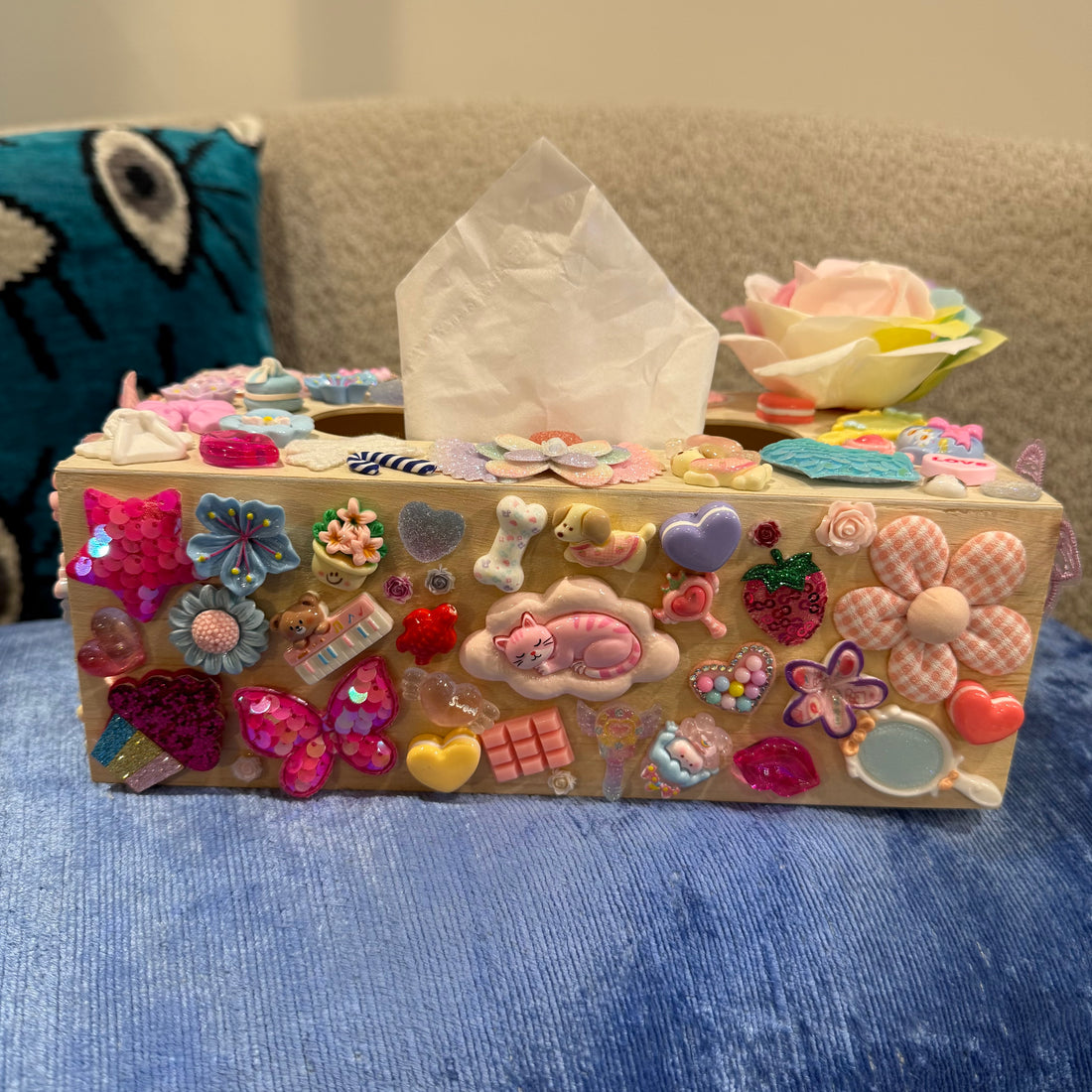 Boîte à mouchoirs Rose