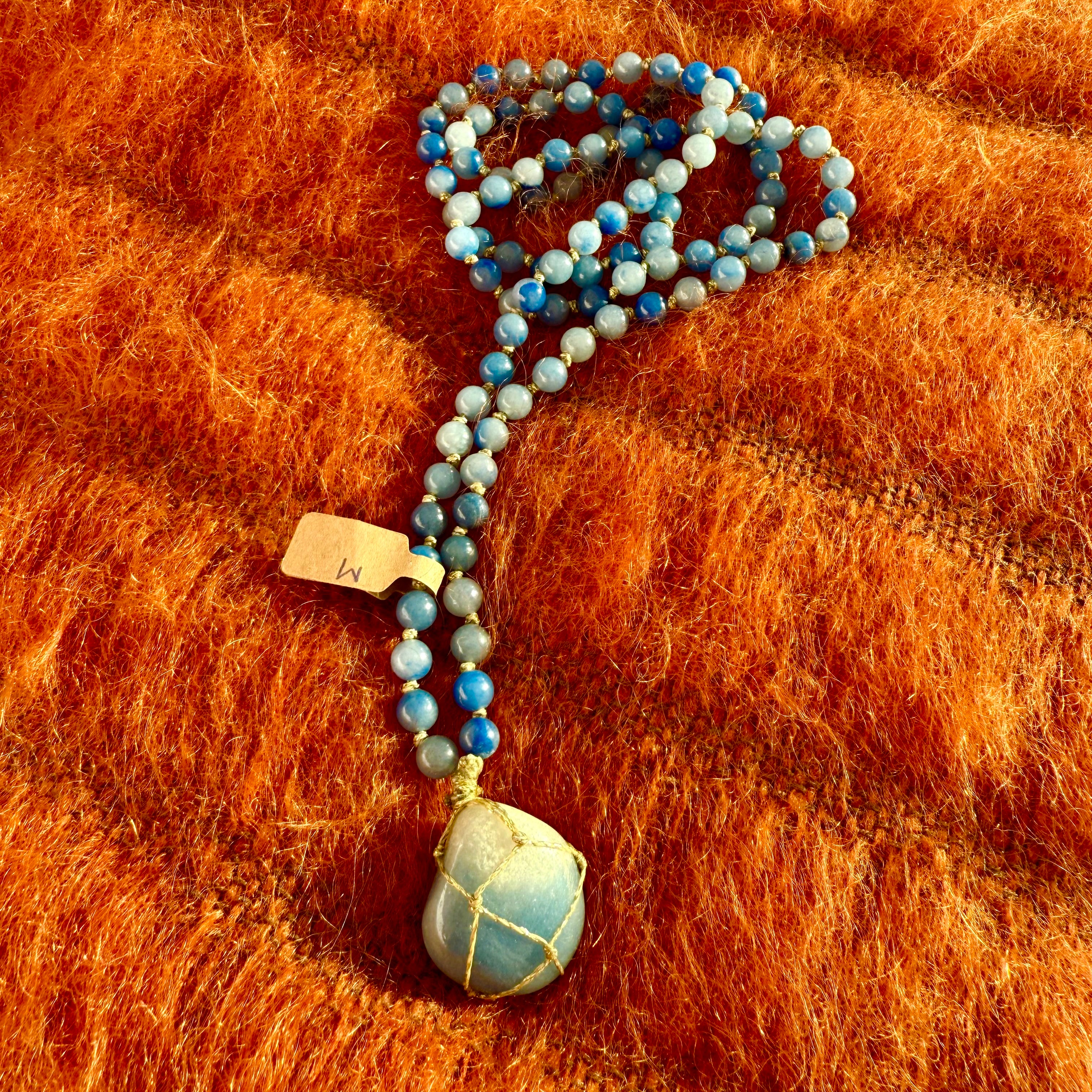 Sautoir Aventurine Bleue M