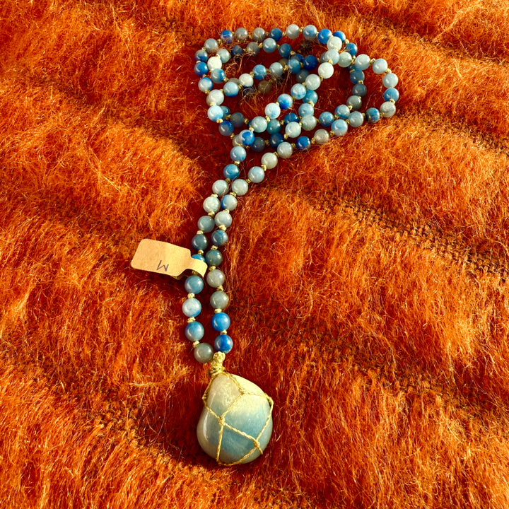 Sautoir Aventurine Bleue M