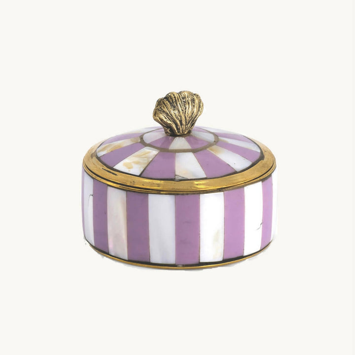 Petite boîte nacre lilas