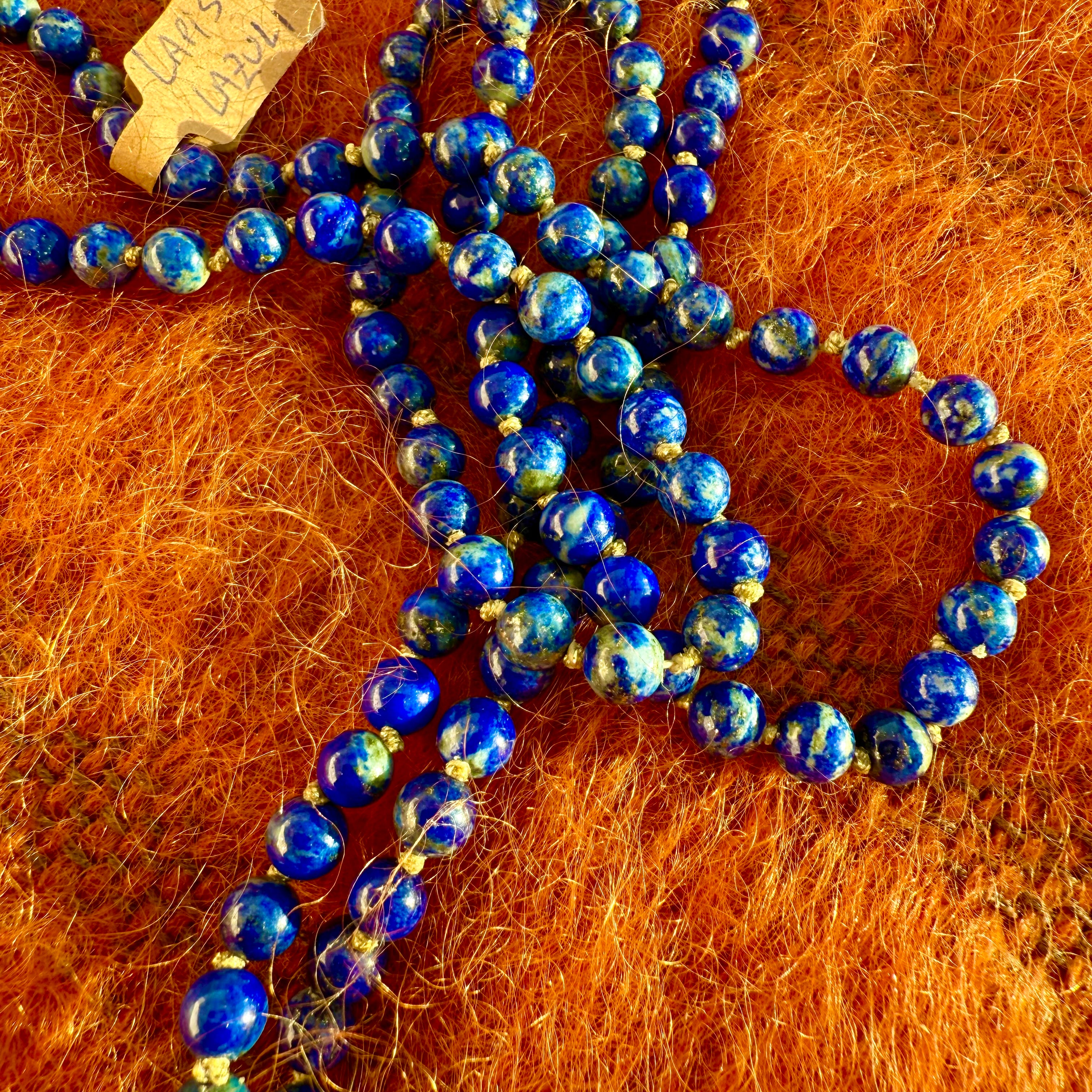 Sautoir Lapis Lazuli et Cristal de Roche M