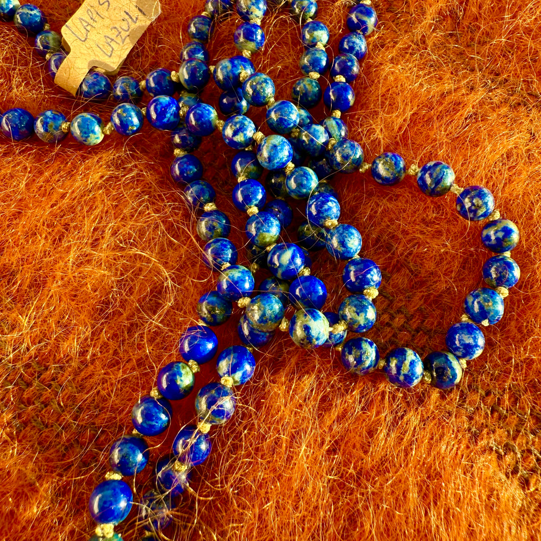 Sautoir Lapis Lazuli et Cristal de Roche M