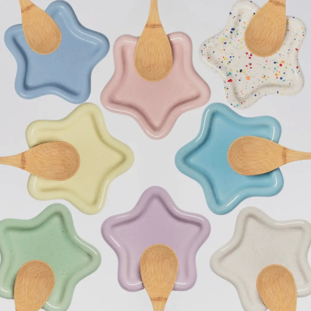 Petit plateau étoilé bleu