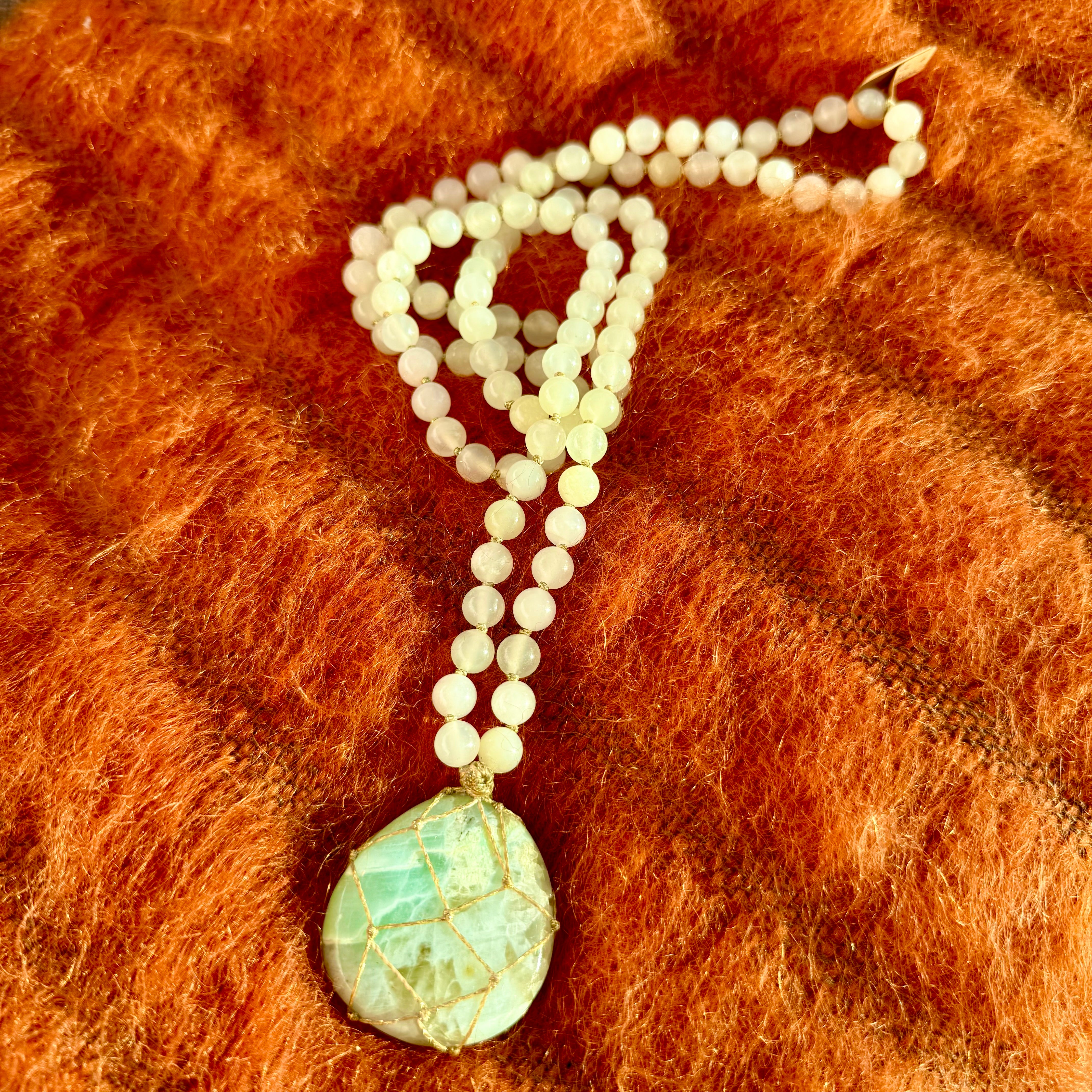 Sautoir Jade et Pierre de Lune XL