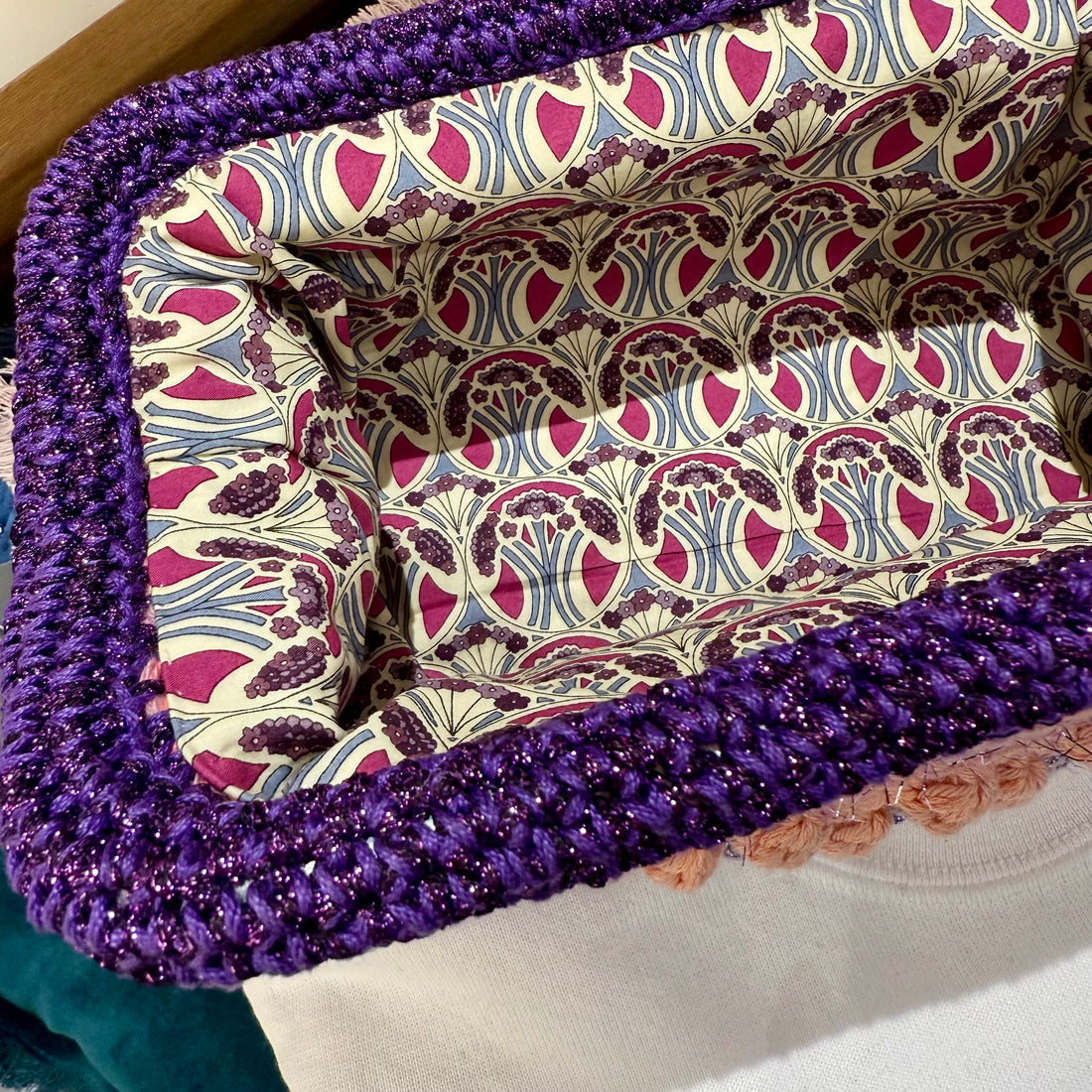 Sac coton et lurex Viola