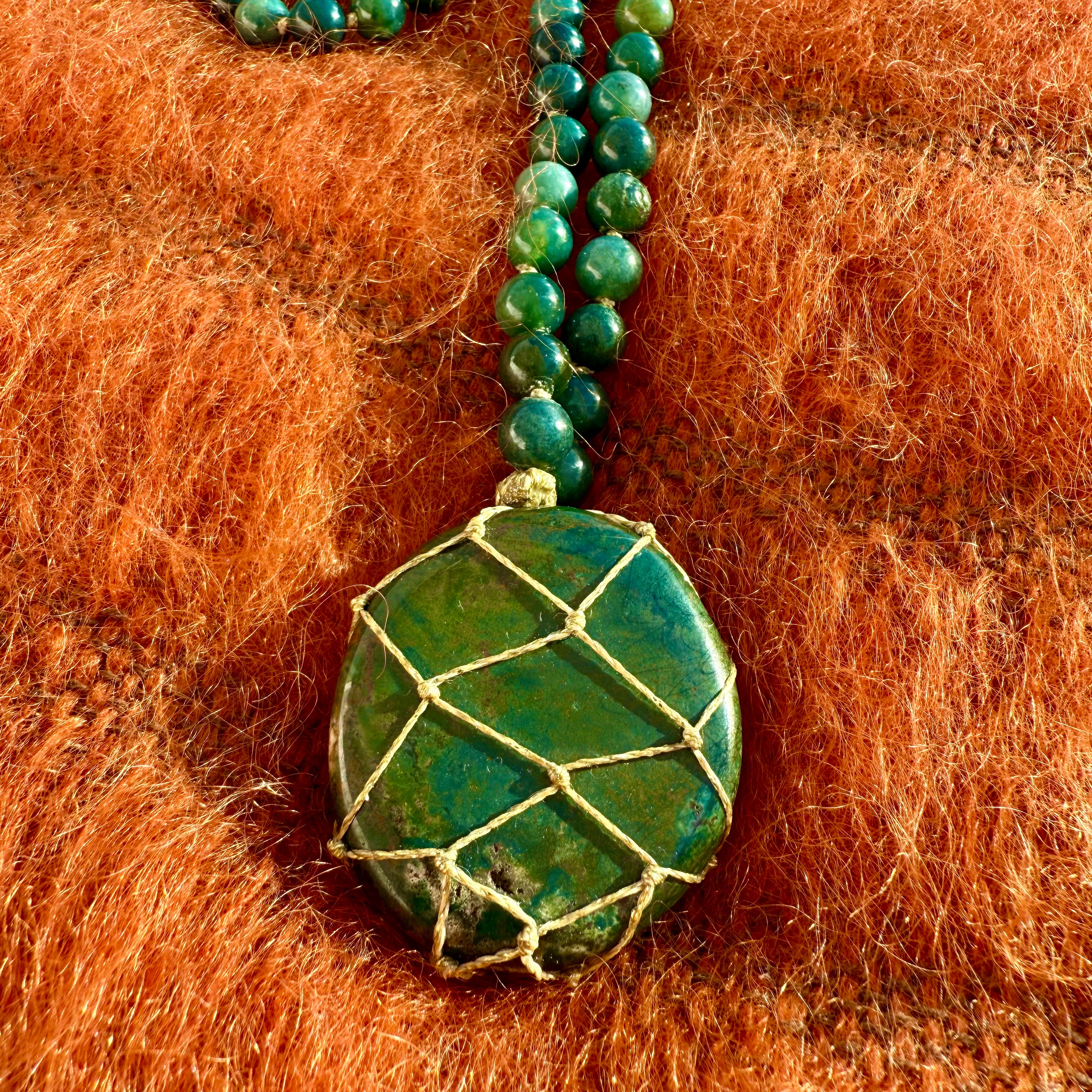 Sautoir Agate Mousse L