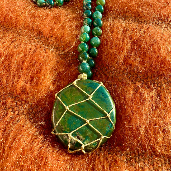 Sautoir Agate Mousse L