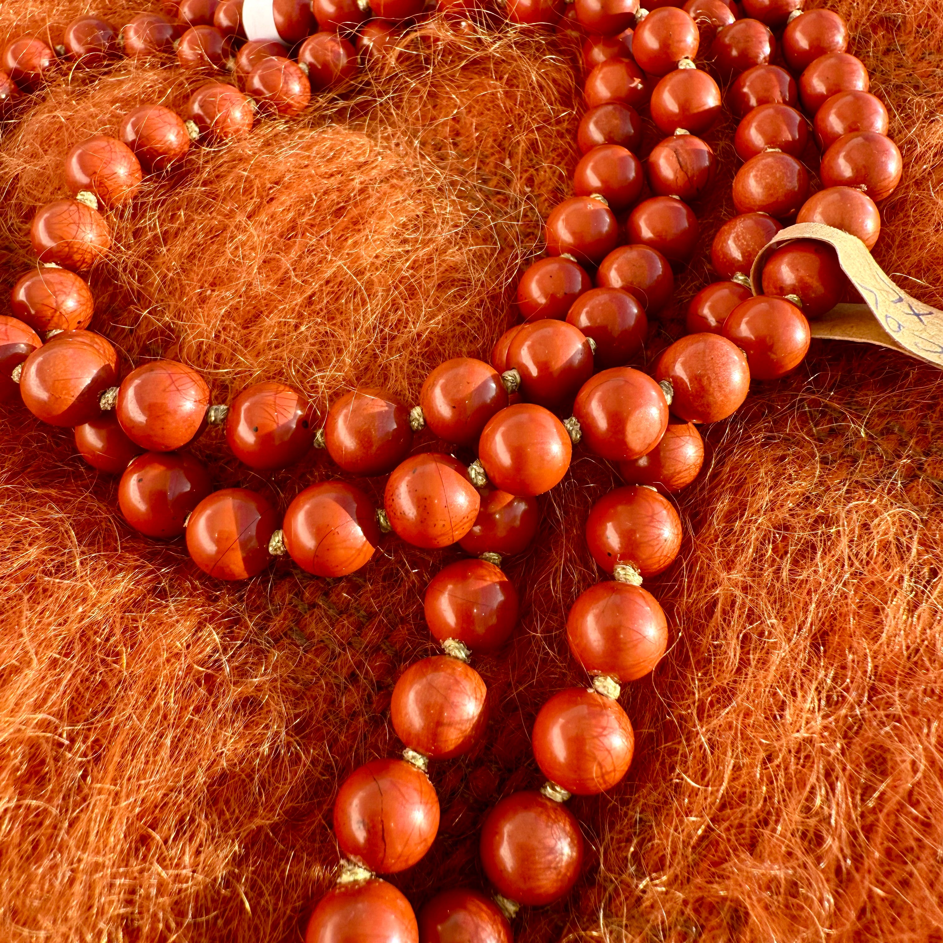 Sautoir Jaspe Rouge XL