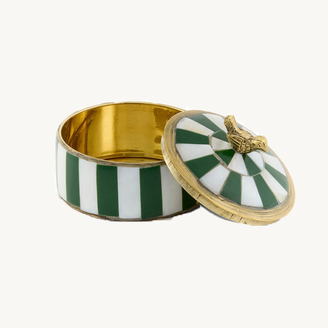 Petite boîte nacre verte