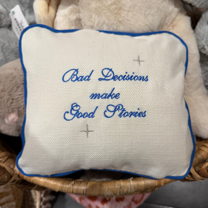 Petit coussin Bad Decisions