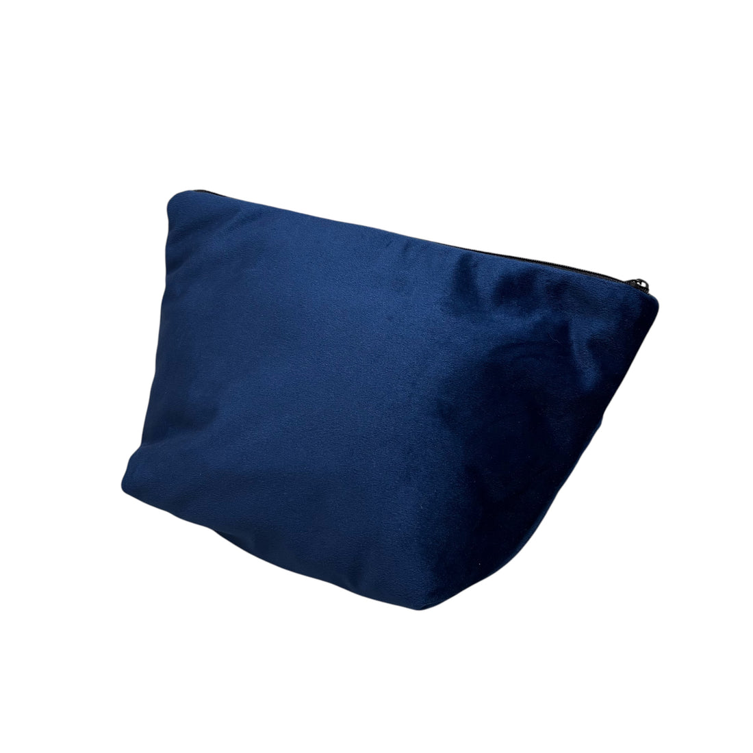 Pochette velour bleu