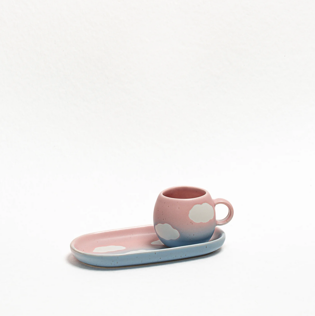 Tasse à café avec son plateau Cloud